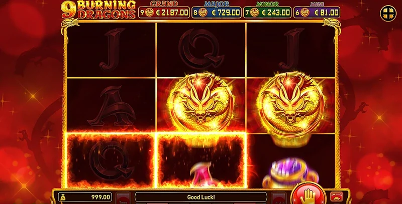 9 Burning Dragons